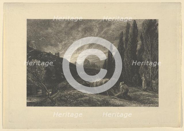 The Early Ploughman, or The Morning Spread Upon the Mountains, before 1861. Creator: Samuel Palmer.