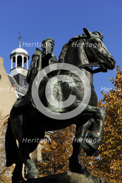 Statue of Willibrord, Utrecht, Netherlands, 2013.  Creator: LTL.