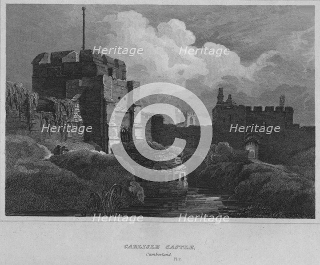 'Carlisle Castle, Cumberland', 1814. Artist: John Greig.