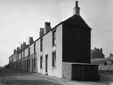 Typical mining town terrace, Queen Street, Swinton, South Yorkshire, 1957. Artist: Michael Walters