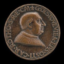 Guillaume d'Estouteville, c1412-1483, Cardinal 1439, Archbishop of Rouen 1453..., 1461. Creator: Cristoforo di Geremia.