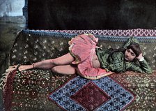 Persian woman in a harem, c1890.Artist: Gillot