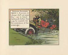 Motoritis, or other interpretations of the Motor Act. Travelling Backwards Article IV (1), 1906. Artist: Unknown