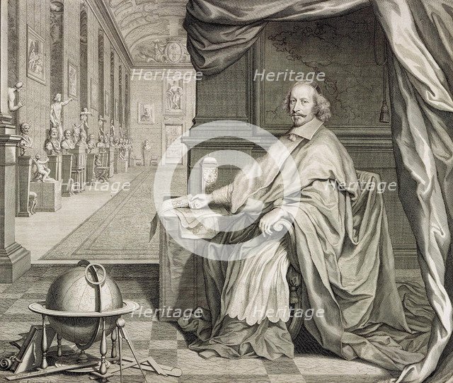 Portrait of Cardinal Mazarin.