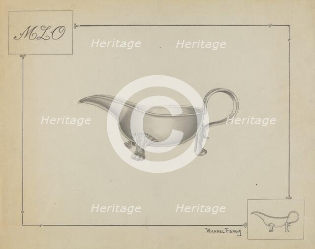 Silver Pitcher, c. 1936. Creator: Michael Fenga.