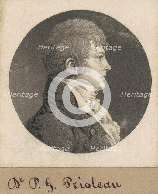 Unidentified Man, 1808-1809. Creator: Charles Balthazar Julien Févret de Saint-Mémin.