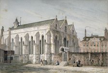 View of Temple Church, City of London, 1811.                                      Artist: George Shepherd