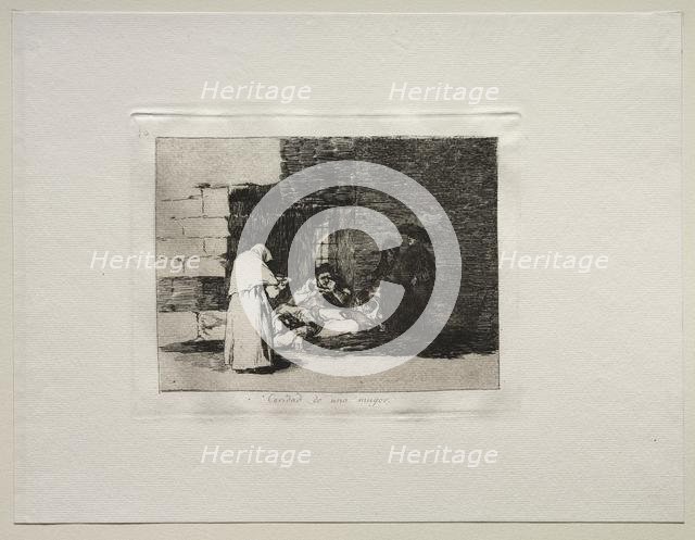 The Horrors of War: A Woman's Charity. Creator: Francisco de Goya (Spanish, 1746-1828).