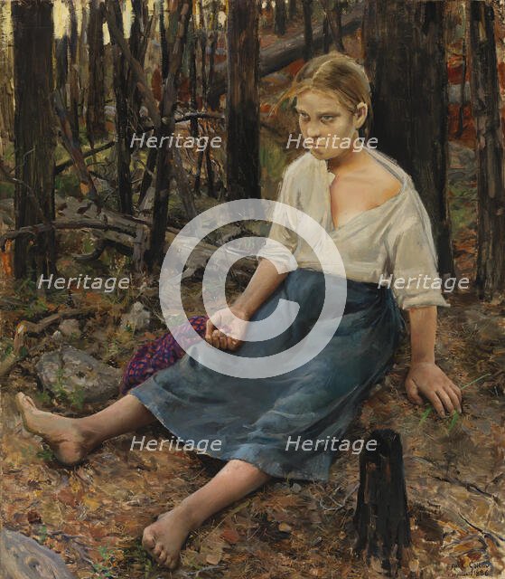 Lost, 1886. Creator: Akseli Gallen-Kallela.