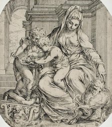 Madonna and Child with Saint John, between 1583 and 1600. Creator: Orazio Farinati.