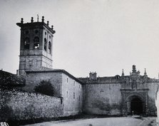Hospital del Rey, Burgos: exterior, showing the church tower and the pilgrims' gateway, c1900. Creator: Unknown.