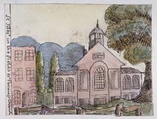 Church of St Giles in the Fields, St Pancras, London, 1814.           Artist: Robert Banks