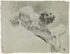 Male Nude Seen from the Back, 1733/94. Creator: Domenico Maggiotto.