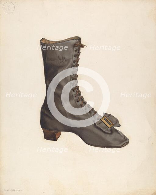 Woman's Shoe, c. 1940. Creator: Daniel Marshack.