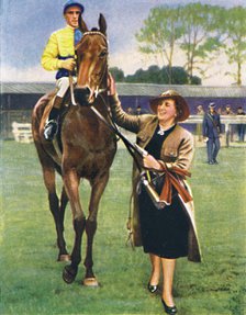 Black Speck, Jockey:  A. Richardson', 1939. Artist: Unknown.