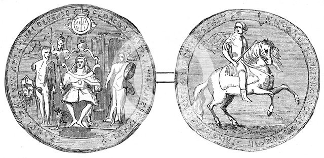 Great Seal of George II, mid 18th century, (19th century). Artist: Unknown