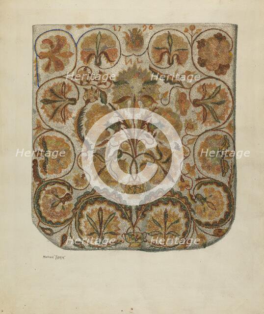 Bedspread, c. 1936. Creator: Michael Trekur.