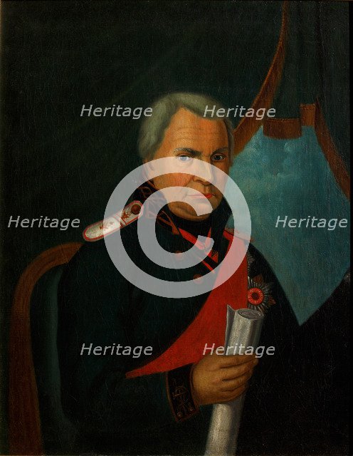 Portrait of Alexander Semyonovich Shishkov (1754-1841), 1820s. Artist: Anonymous  