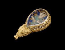 Jewelled terminal of aestel (The Alfred Jewel), 871 - 899. Artist: Unknown.