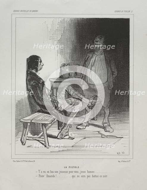 Chemin de Toulon. Creator: Paul Gavarni (French, 1804-1866).