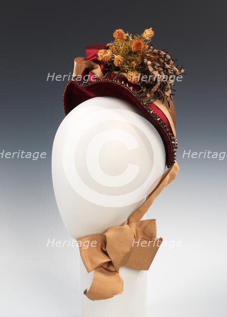 Bonnet, American, ca. 1887. Creator: H. O. Hanlon.