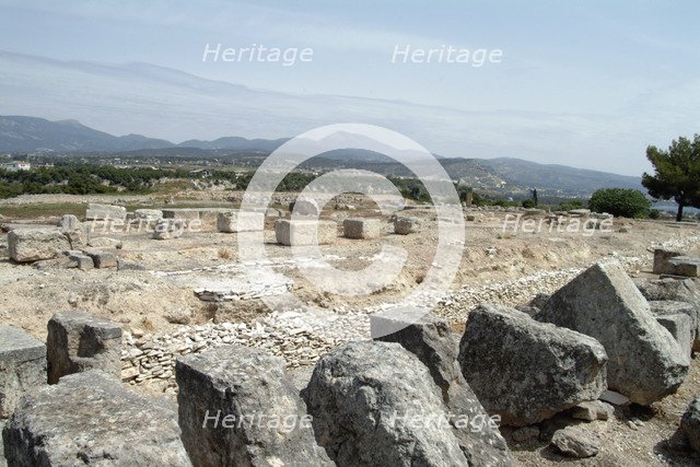 The Sanctuary of Poseidon at Isthmia, Greece. Artist: Samuel Magal