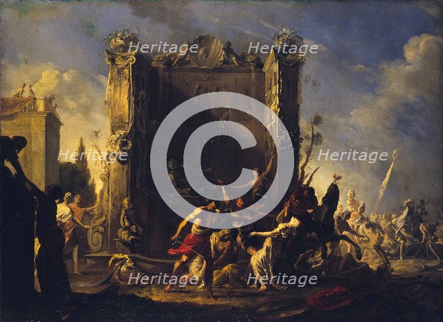 The Rape of the Sabine Women', 1630-1640. Creator: Schoenfeld, Johann Heinrich (1609-1684).
