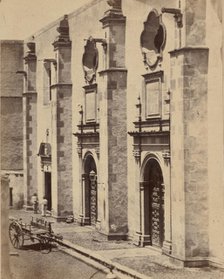 [Place of imprisonment for Emperor Maxmilian of Mexico and soldiers], 1867. Creator: François Aubert.