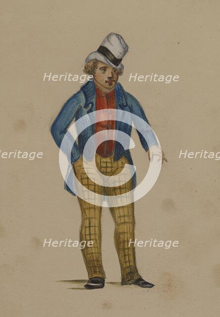 Unidentified Figure, 1855-1859. Creator: Alfred Jacob Miller.