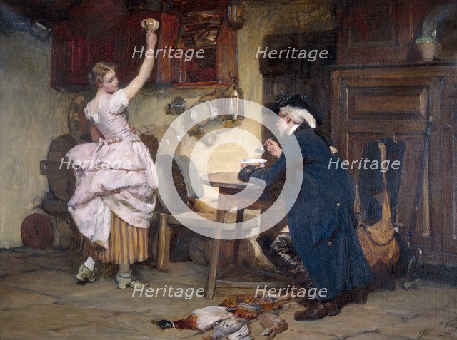 'Flirtation', 1885. Artist: John Francis Rigaud   