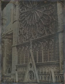 Rose Window, Notre-Dame Cathedral, Paris, 1841. Creator: Joseph Philibert Girault De Prangey.