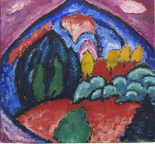 Mountains in Oberstdorf, 1912. Creator: Javlensky, Alexei, von (1864-1941).