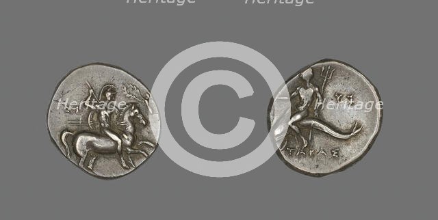 Stater (Coin) Depicting a Horseman, 334-302 BCE. Creator: Unknown.