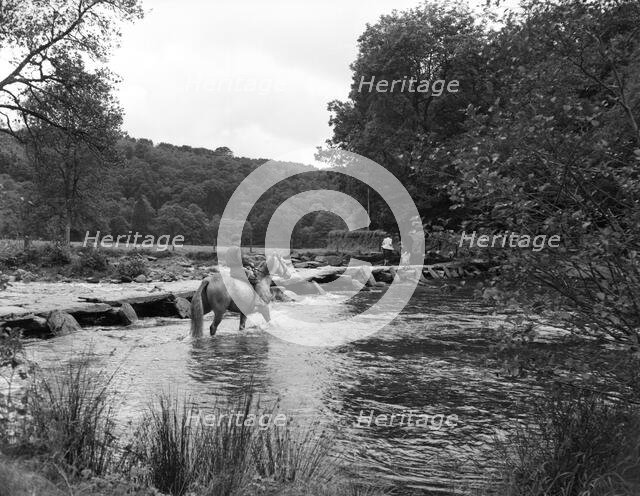 Tarr Steps, near Dulverton, Exmoor, Somerset, c1955. Creator: Arthur Charles Kirby Ware.