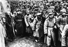 Russians taken prisoner by Germany on the Eastern front, World War I, 1914-1917. Artist: Unknown