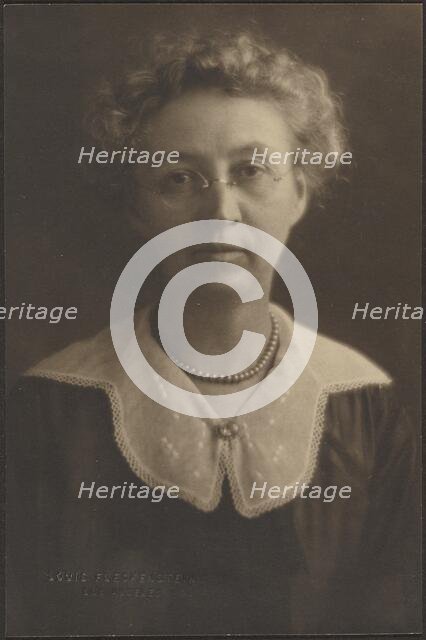 Portrait of a Woman with Jewel Brooch, 1907-1924. Creator: Louis Fleckenstein.