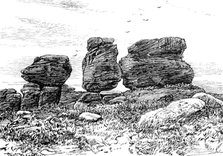 Sketches in Nidderdale, Yorkshire: the Baboon's Head, Brimham Rocks, 1883. Creator: Unknown.