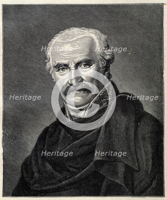 Portrait of Gebhard Leberecht von Blücher, Prince of Wahlstatt (1742-1819). Creator: Gröger, Friedrich Carl (1766-1838).