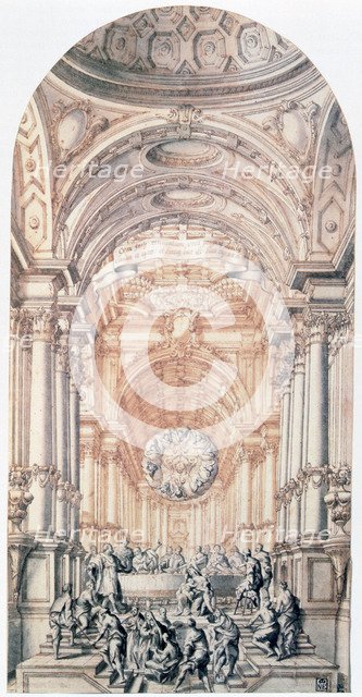 'Project design for the Gospel City', c1716-1756. Artist: Giuseppe Galli Bibiena
