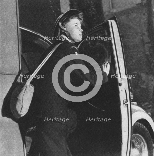 'It Was Her Business To Get There', c1941 (1942). Artist: Unknown.