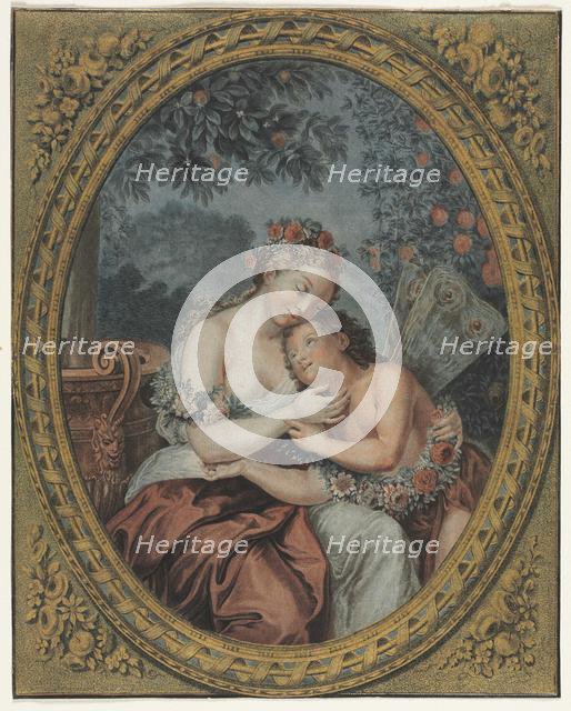 Zephyre and Flore, c. 1776. Creator: Jean François Janinet (French, 1752-1814).