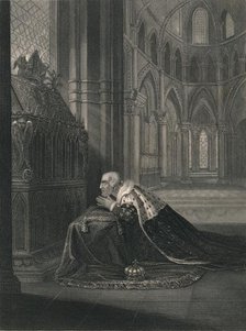 'Lewis VII., King of France, Before Becket's Tomb', (mid 19th century).  Creator: J Rogers.