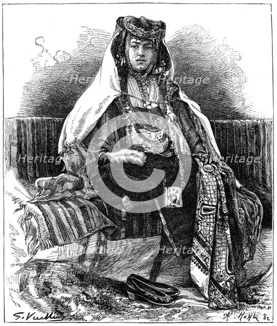 Ouled Nail dancer, Algeria, c1890. Artist: Armand Kohl