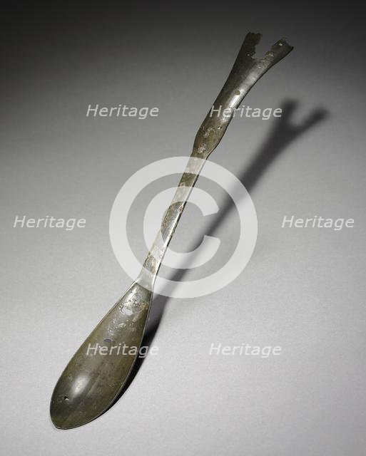Spoon with Fish-Tail Design, 918-1392. Creator: Unknown.