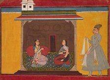 The Heroine Who is Faithfully Loved: Leaf from a Rasamanjari, c. 1710. Creator: Unknown.