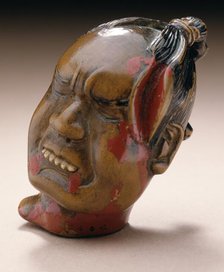 Head of Nitta Yoshisada, 19th century. Creator: Unknown.
