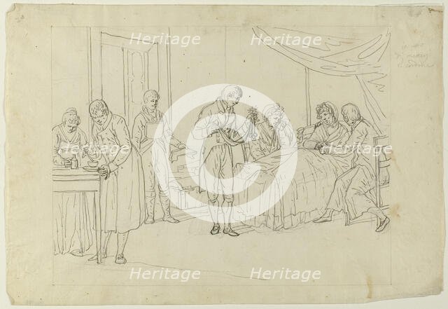 Sickbed Scene, n.d. Creator: Saverio della Gatta.