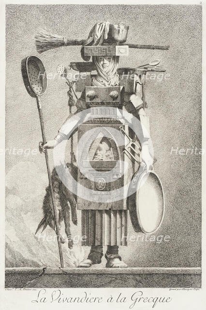 La Vivandière à la Grecque, 1771. Creator: Bossi.