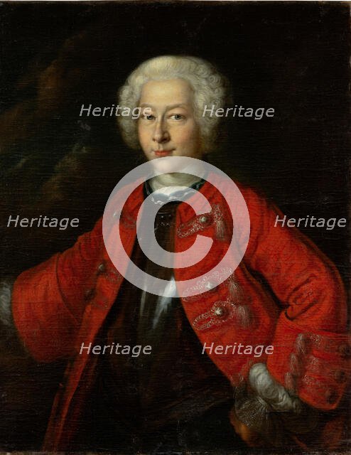 Portrait of Hieronymus Georg von Holzhausen, 1735-1745. Creator: German Master.