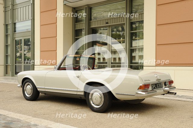 Mercedes Benz 230SL 1963. Artist: Simon Clay.